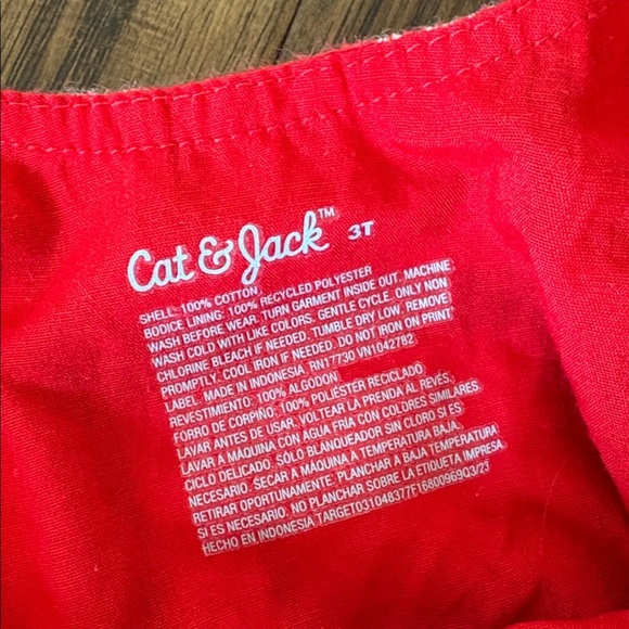 Cat & Jack plaid Christmas dress - Picture 2 of 5